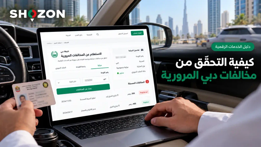 كيفية الاستعلام عن مخالفات دبي المرورية