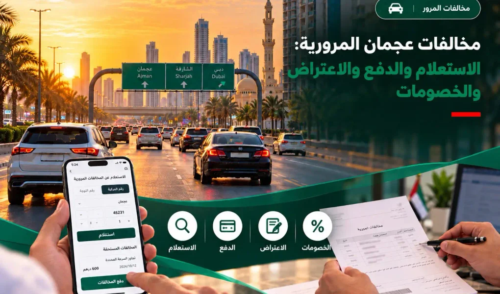 مخالفات عجمان المرورية