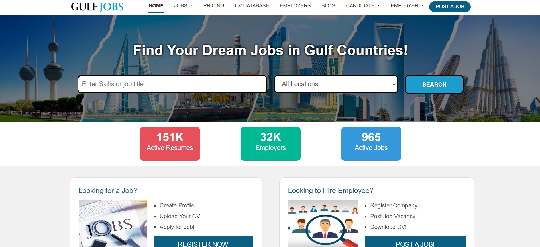 gulfjobs.com homepage