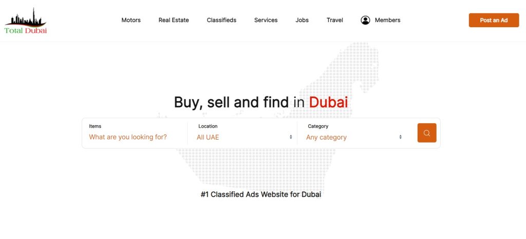 Totaldubai Website Homepage