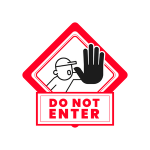 Do Not Disturb 
sign