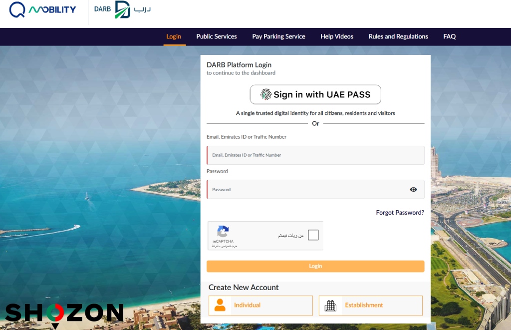 Abu Dhabi Darb registration