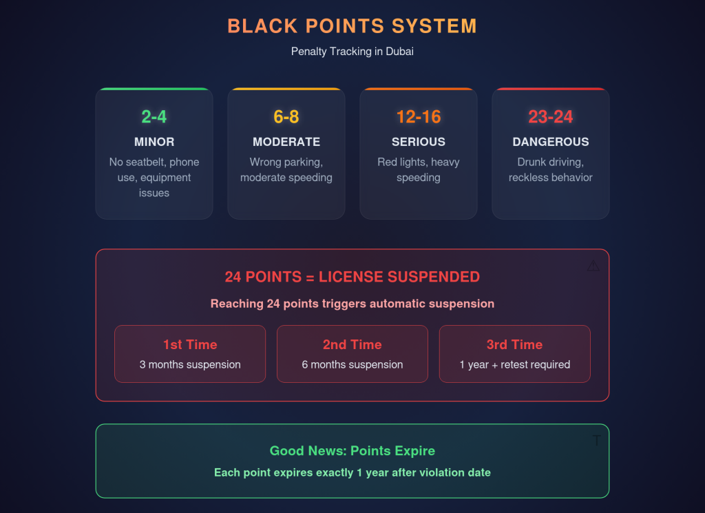 Dubai Traffic Fines & Black Points