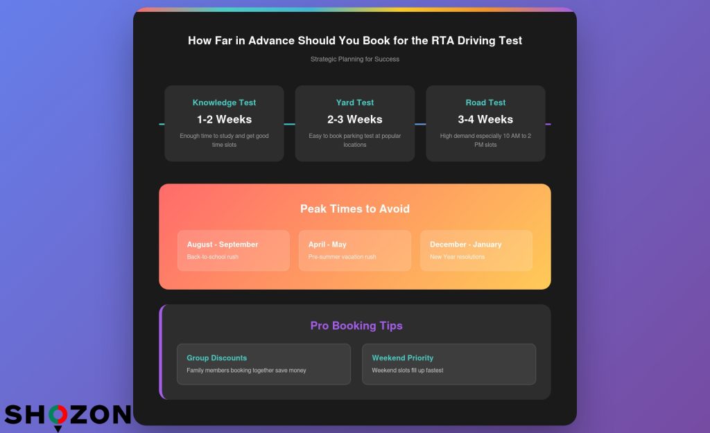 rta road test booking