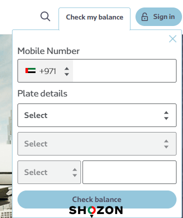 salik balance check