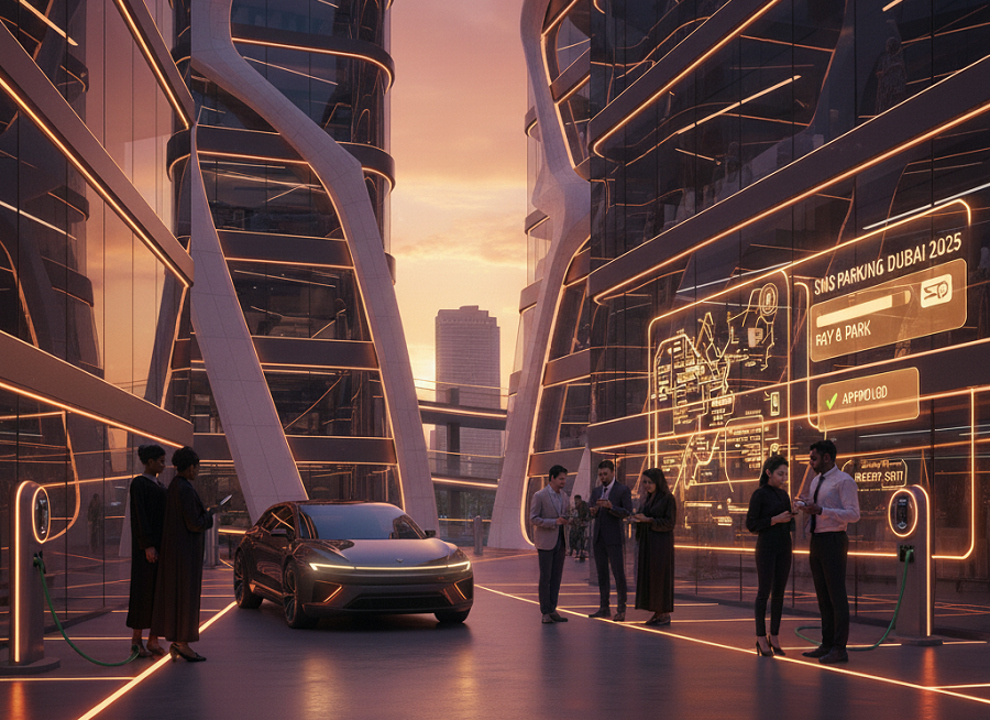 SMS parking fees in Dubai