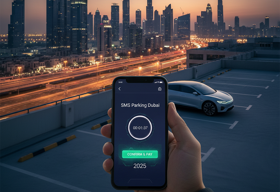SMS parking methods in Dubai