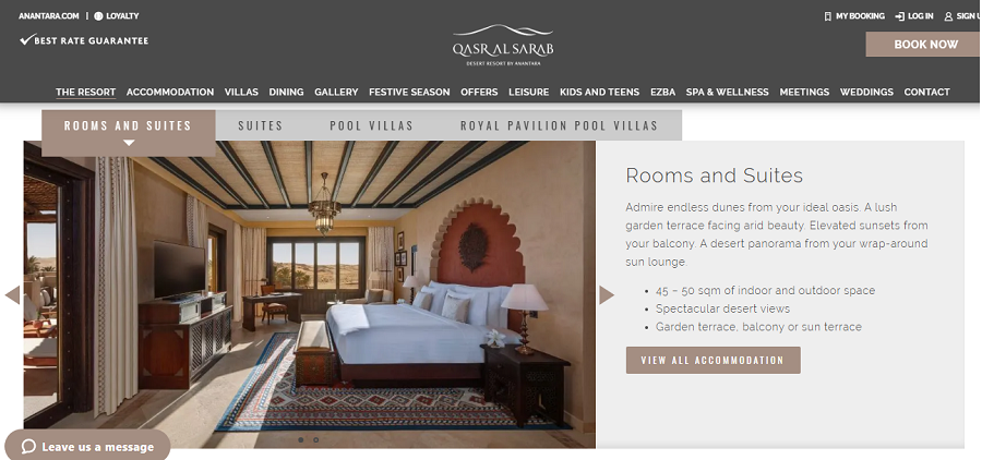 Qasr Al Sarab The best staycatino in the UAE