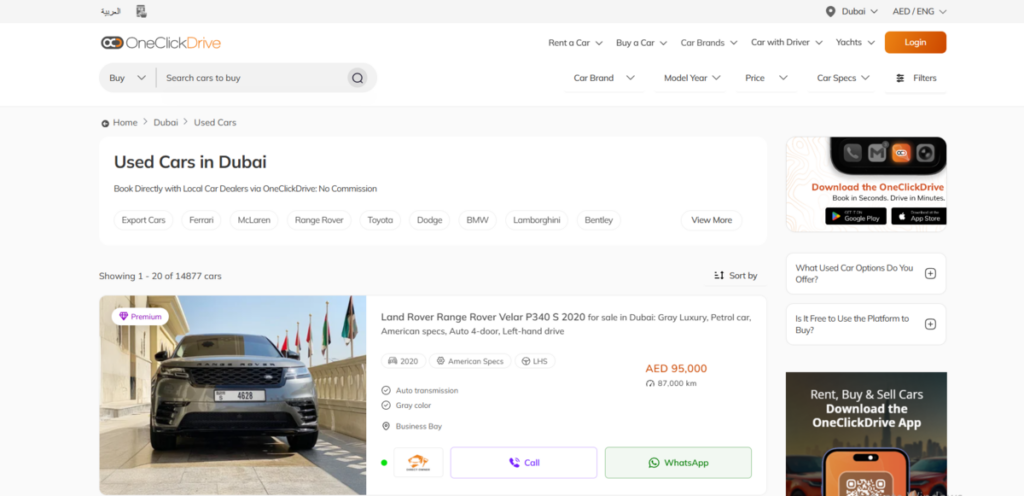 Best Car Selling Websites in Dubai