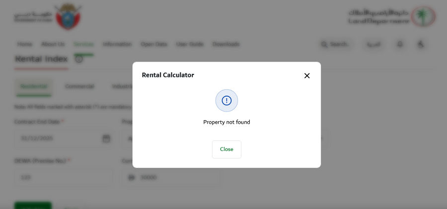 Rental Calculator Errors