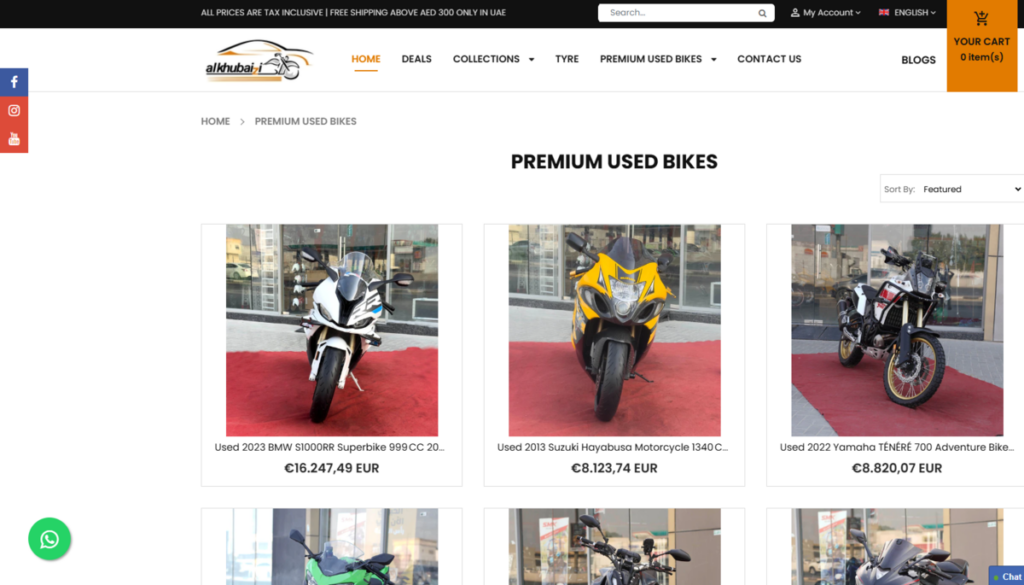best websites to sell motorcycle in dubai