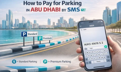How to Pay Parking in Abu Dhabi by SMS