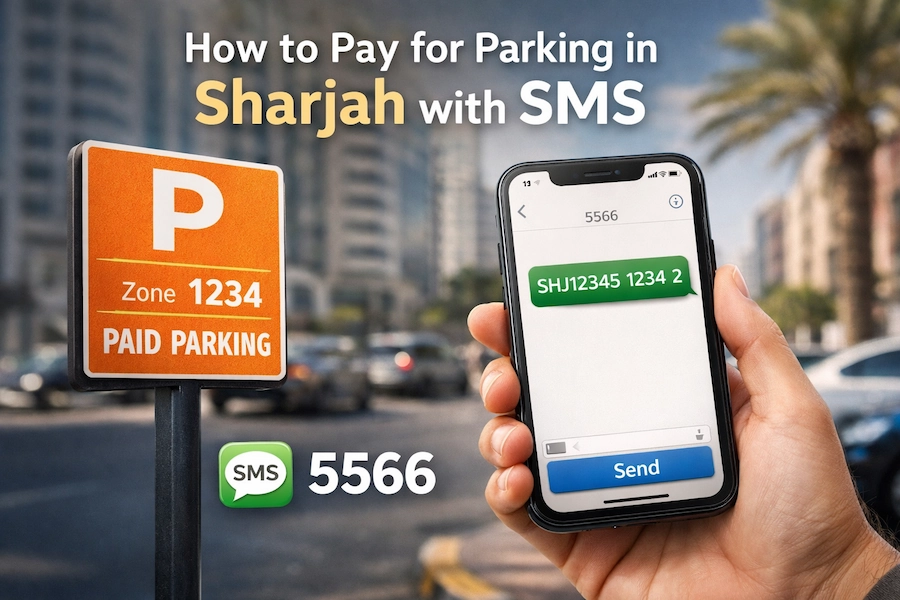 How to Pay for Parking in Sharjah with SMS