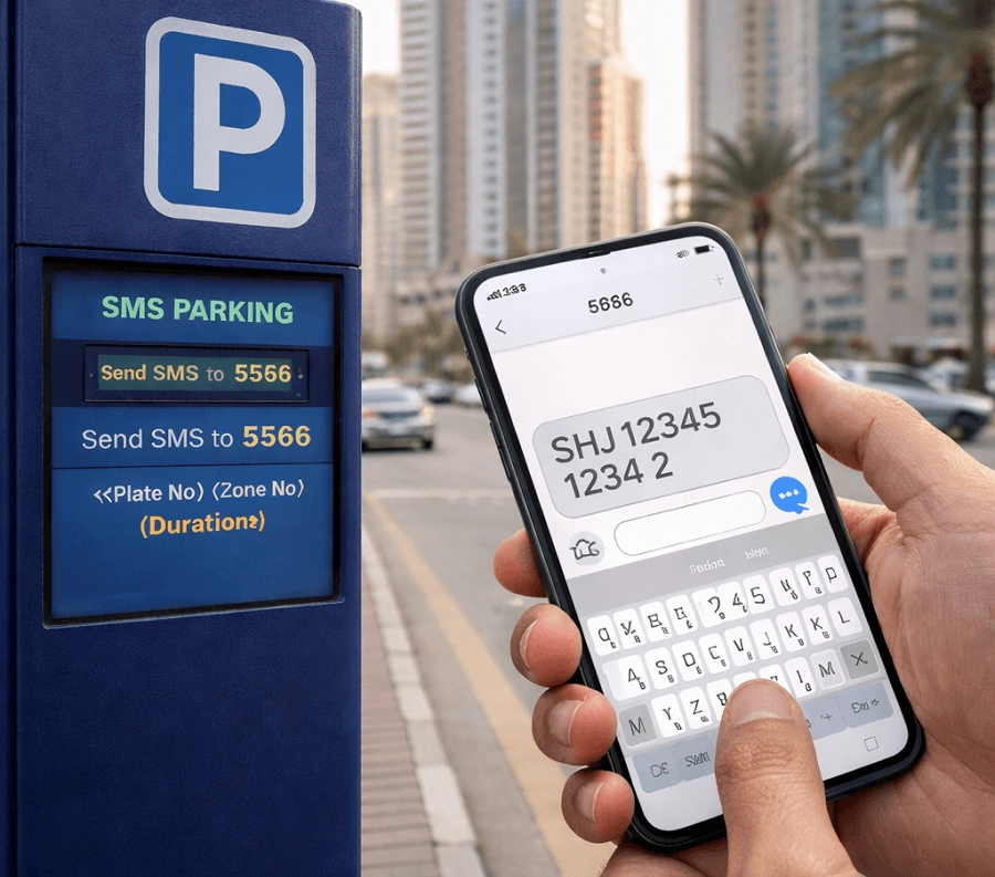 Sharjah SMS parking
