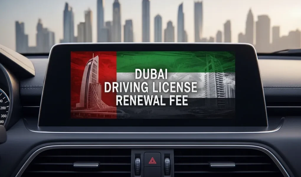 dubai driving license renewal fee update