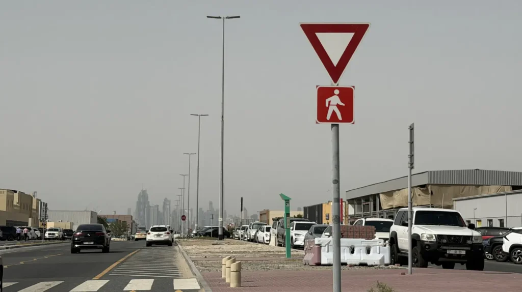 Dubai Road Sign