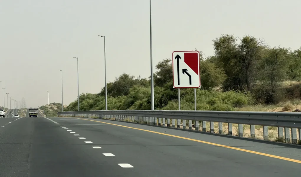Road Sign in the road