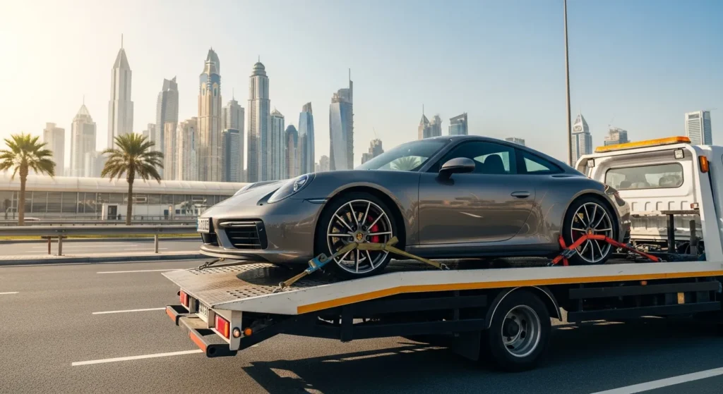 Can I Get Flatbed Towing for a Luxury or Electric Car in Dubai