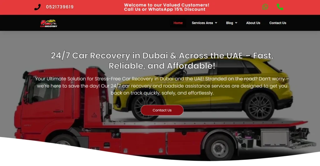 Car recovery services In Dubai