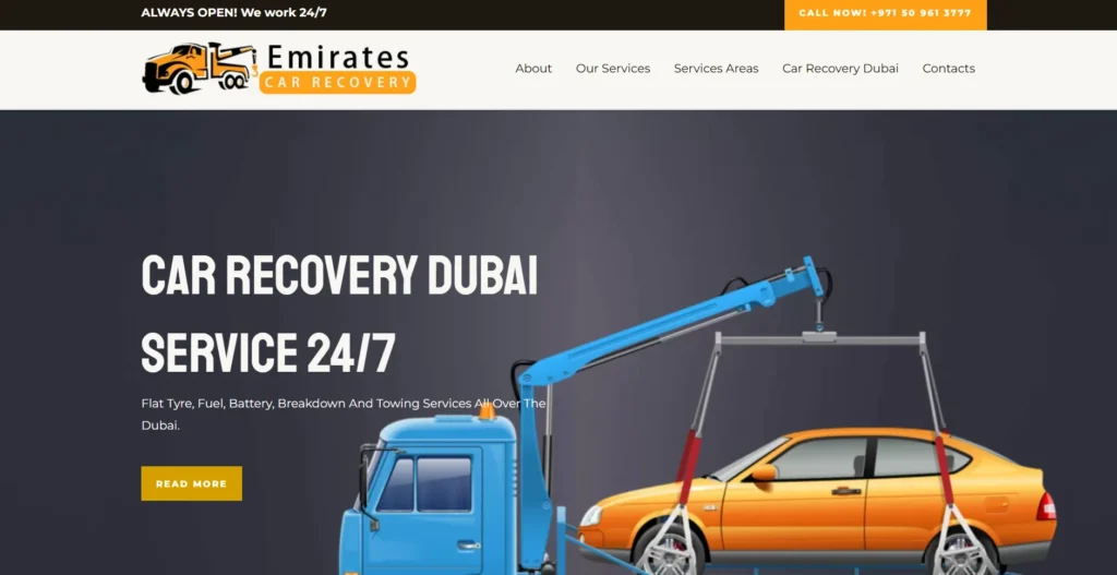 Car Recovery Services in Dubai
