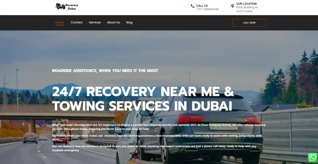 Car Recovery Services In Dubai