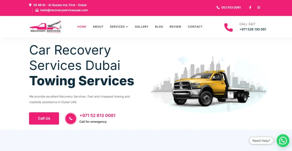 Car Recovery Services In Dubai